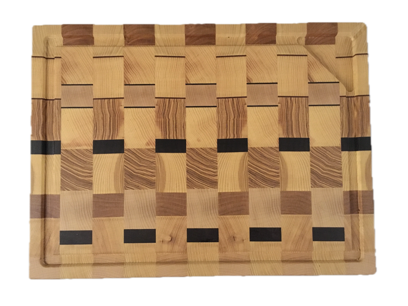 Brett mit Saftrille und Auffangschale 326-30, Hirnholz, Ansicht 2