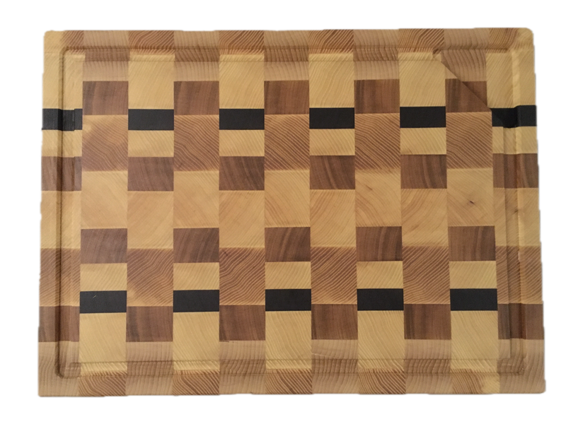 Brett mit Saftrille und Auffangschale 326-38, Hirnholz, Ansicht 2