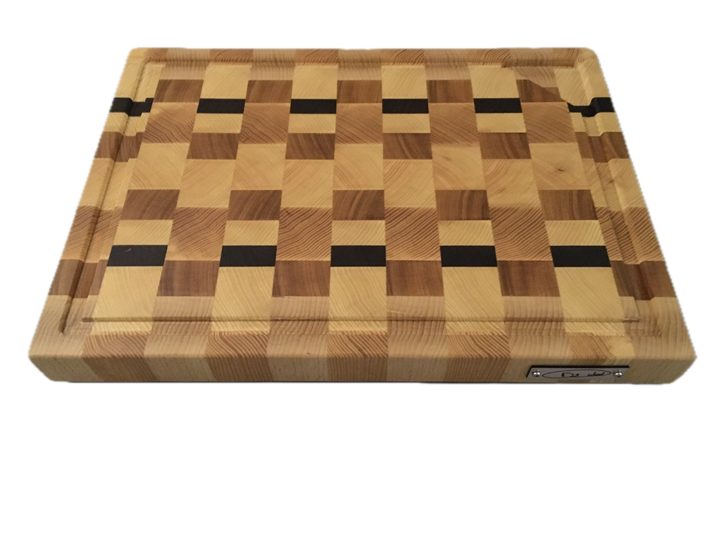 Brett mit Saftrille und Auffangschale 326-38, Hirnholz