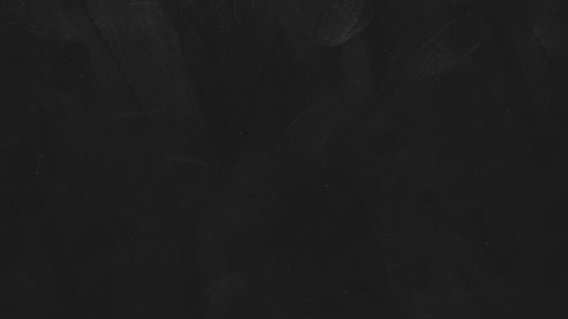 Fond noir avec des empreintes de mains grises presque invisibles dispersées.